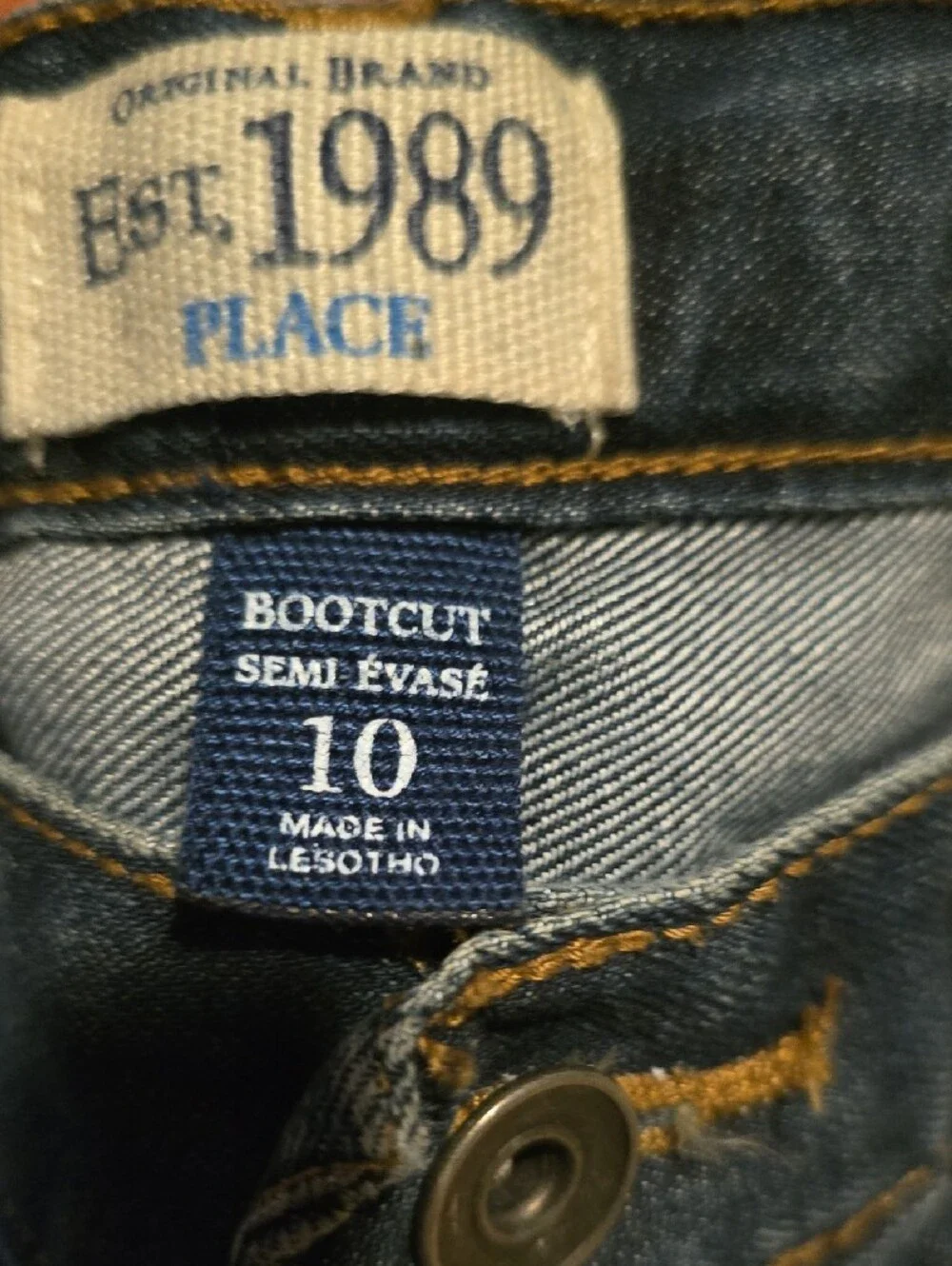The Children's Place Dark Blue Straight-Leg Kids Jeans